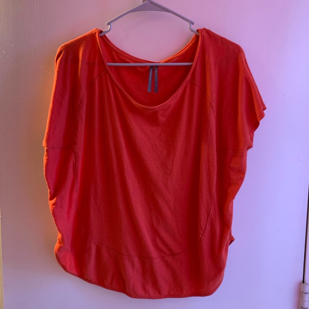 Anthropologie Burnt Orange Circle Shirt